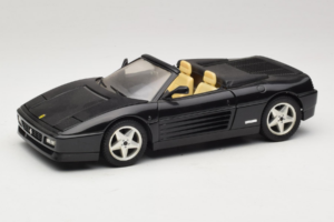 Ferrari 348 Spider Musta Hopeavanteilla Mira 1:18 6918 Metalli