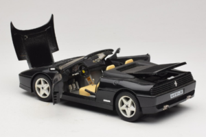 Ferrari 348 Spider Musta Hopeavanteilla Mira 1:18 6918 Metalli — kuva 5 / 8