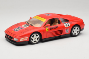 Ferrari 348 TB #32 Pirelli Punainen 1989 Bburago 1:18 3039-P1 Metalli