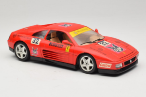 Ferrari 348 TB #32 Pirelli Punainen 1989 Bburago 1:18 3039-P1 Metalli — kuva 6 / 8