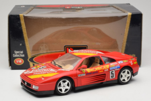 Ferrari 348 TB #5 Monroe Punainen 1989 Bburago 1:18 3039-M1 Metalli — kuva 8 / 8