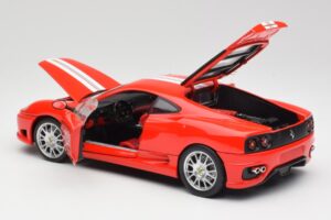 Ferrari 360 Challenge Stradale Punainen Hot Wheels 1:18 C0407 Metalli — kuva 5 / 8