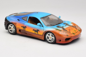 Ferrari 360 Modena Bracio Gotz Running Horses Livery Bburago 1:18 3358-B1 Metalli — kuva 6 / 8