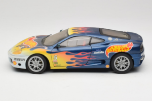 Ferrari 360 Modena Challenge #5 Hot Wheels Purple Fire Livery 1999 Bburago 1:18 29619 Metalli — kuva 4 / 8