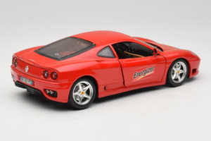 Ferrari 360 Modena Energizer Punainen Bburago 1:18 3358-P3 Metalli — kuva 3 / 8