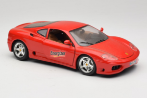 Ferrari 360 Modena Energizer Punainen Bburago 1:18 3358-P3 Metalli — kuva 6 / 8