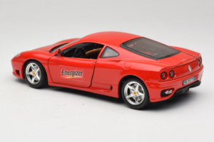 Ferrari 360 Modena Energizer Punainen Bburago 1:18 3358-P3 Metalli — kuva 7 / 8