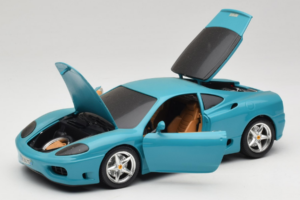 Ferrari 360 Modena Migros Rajoitettu Painos 333 kpl Sininen Bburago 1:18 3358-G1 Metalli — kuva 2 / 8