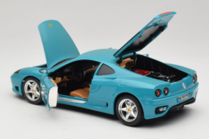Ferrari 360 Modena Migros Rajoitettu Painos 333 kpl Sininen Bburago 1:18 3358-G1 Metalli — kuva 5 / 8