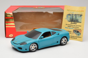 Ferrari 360 Modena Migros Rajoitettu Painos 333 kpl Sininen Bburago 1:18 3358-G1 Metalli — kuva 8 / 8