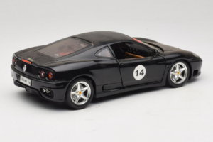 Ferrari 360 Modena #14 Musta Rajoitettu Painos Bburago 1:18 3368-B1 Metalli — kuva 3 / 8