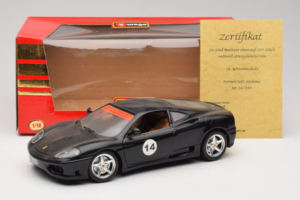 Ferrari 360 Modena #14 Musta Rajoitettu Painos Bburago 1:18 3368-B1 Metalli — kuva 8 / 8