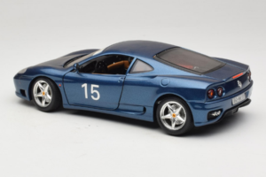Ferrari 360 Modena #15 Rajoitettu Painos Sininen Metallic Bburago 1:18 3358-F1 Metalli — kuva 7 / 8