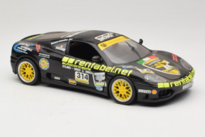 Ferrari 360 Modena Rentabel #314 Gagliardi Musta Bburago 1:18 3378-B1 Metalli — kuva 6 / 8