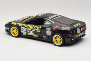 Ferrari 360 Modena Rentabel #314 Gagliardi Musta Bburago 1:18 3378-B1 Metalli — kuva 7 / 8