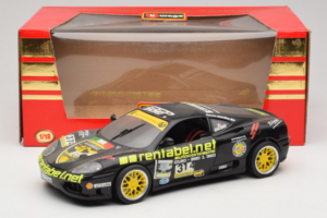 Ferrari 360 Modena Rentabel #314 Gagliardi Musta Bburago 1:18 3378-B1 Metalli — kuva 8 / 8