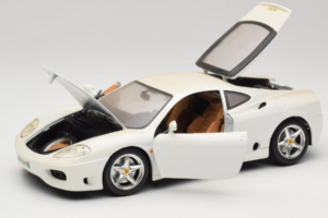 Ferrari 360 Modena Valkoinen Bburago 1:18 3368-W1 Metalli — kuva 2 / 8