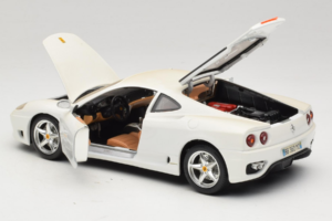 Ferrari 360 Modena Valkoinen Bburago 1:18 3368-W1 Metalli — kuva 5 / 8