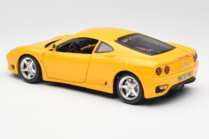 Ferrari 360 Modena Keltainen Bburago 1:18 3368 Metalli — kuva 7 / 8