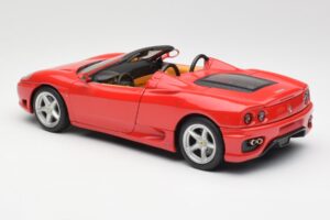 Ferrari 360 Spider Punainen Hot Wheels 1:18 FER129 Metalli — kuva 7 / 8