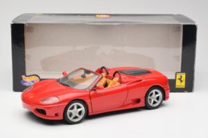 Ferrari 360 Spider Punainen Hot Wheels 1:18 FER129 Metalli — kuva 8 / 8