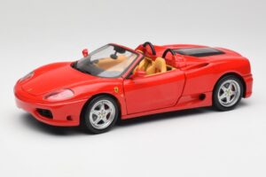 Ferrari 360 Spider Punainen Hot Wheels 1:18 57310 Metalli