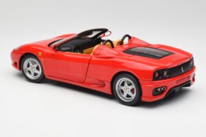 Ferrari 360 Spider Punainen Hot Wheels 1:18 57310 Metalli — kuva 7 / 8