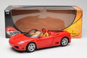 Ferrari 360 Spider Punainen Hot Wheels 1:18 57310 Metalli — kuva 8 / 8