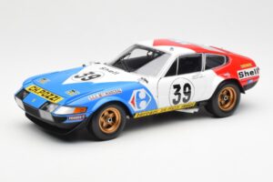 Ferrari 365 GTB/4 #39 J-C. Andruet / Lena 24 Hours of Le Mans 1972 Kyosho 1:18 08164E Metalli