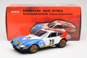 Ferrari 365 GTB/4 #39 J-C. Andruet / Lena 24 Hours of Le Mans 1972 Kyosho 1:18 08164E Metalli — kuva 8 / 8