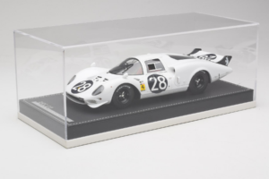 Ferrari 365 P2 #28 M. Gregory / J. Schlesser NART 24 Hours of Daytona 1967 Valkoinen AB Models 1:18 REMC019 Hartsi — kuva 2 / 6