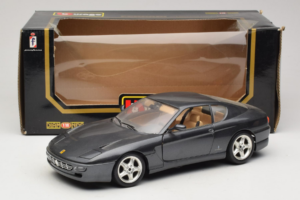 Ferrari 456 GT Harmaa Metallic Bburago 1:18 3036-G1 Metalli — kuva 8 / 8