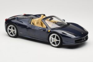 Ferrari 458 Italia Spider Dark Blue Metallic Hot Wheels 1:18 X5529 Metalli — kuva 6 / 8