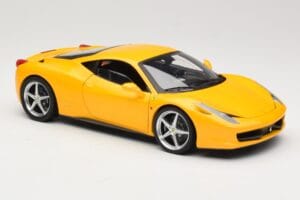 Ferrari 458 Italia Keltainen Hot Wheels 1:18 P9894 Metalli — kuva 6 / 8