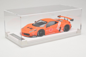 Ferrari 458 Liberty Walk LB-Silhouette WORKS GT Oranssi IVY 1:18 REMC002 Hartsi — kuva 2 / 6