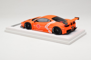 Ferrari 458 Liberty Walk LB-Silhouette WORKS GT Oranssi IVY 1:18 REMC002 Hartsi — kuva 5 / 6