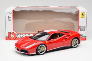 Ferrari 488 GTB Punainen Bburago 1:18 18-76102 Metalli — kuva 8 / 8