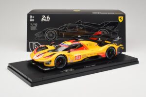 Ferrari 499P Hypercar AF Corse #83 R. Kubica / Y. Ye / R. Shwartzman 24 Hours of Le Mans 2024 Bburago 1:18 18-16313-83-VET Me — kuva 9 / 9