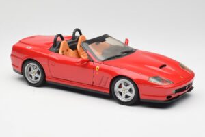 Ferrari 550 Barchetta Pininfarina Punainen Bburago 1:18 327660 Metalli — kuva 6 / 8
