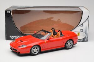 Ferrari 550 Barchetta Rosso Corsa Hot Wheels 1:18 74299294419 Metalli — kuva 8 / 8