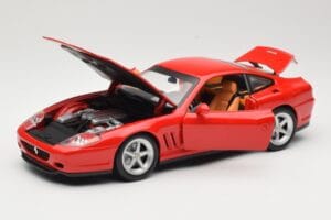 Ferrari 575M Maranello Punainen Hot Wheels 1:18 54937 Metalli — kuva 2 / 8