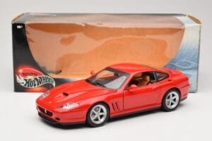 Ferrari 575M Maranello Punainen Hot Wheels 1:18 54937 Metalli — kuva 8 / 8