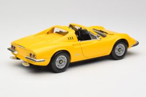 Ferrari Dino 246 GTS Keltainen Hot Wheels 1:18 23920 Metalli — kuva 3 / 8