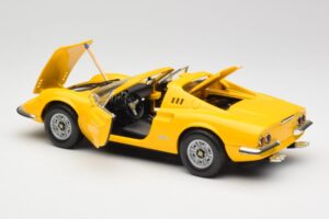 Ferrari Dino 246 GTS Keltainen Hot Wheels 1:18 23920 Metalli — kuva 5 / 8