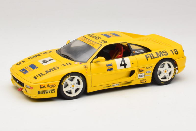 Ferrari F355 Coupe Films 18 #4 Reoloffs / Ansembourg Keltainen UT Models 1:18 180074021-Y1 Metalli