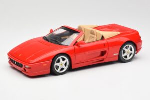 Ferrari F355 Spider Punainen Hot Wheels 1:18 25733 Metalli