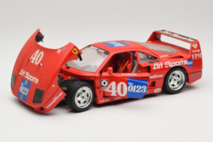 Ferrari F40 #40 J-P. Jabouille / O. Grouillard Art Sports 1987 Bburago 1:18 3332-A1 Metalli — kuva 2 / 8