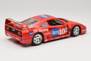Ferrari F40 #40 J-P. Jabouille / O. Grouillard Art Sports 1987 Bburago 1:18 3332-A1 Metalli — kuva 3 / 8