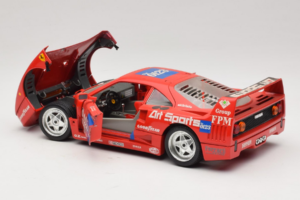 Ferrari F40 #40 J-P. Jabouille / O. Grouillard Art Sports 1987 Bburago 1:18 3332-A1 Metalli — kuva 5 / 8