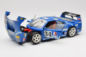 Ferrari F40 Evoluzione #34 Sininen Custom 1987 Bburago 1:18 3032-C1 Metalli — kuva 2 / 8